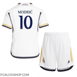 Real Madrid Luka Modric #10 Prima Maglia Bambino 2023-24 Manica Corta (+ Pantaloni corti)